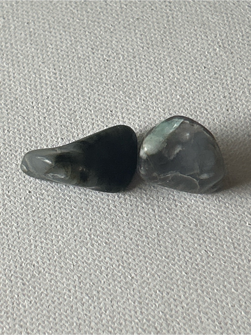 Natural genuine emerald small tumbled stones bundle